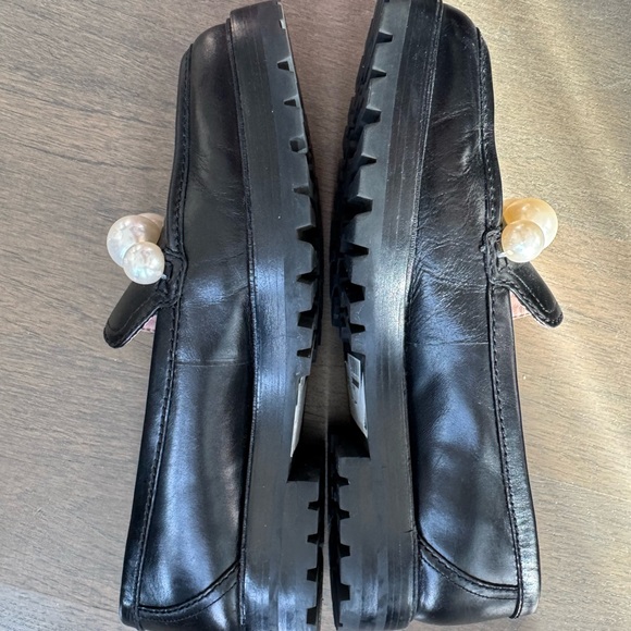 Kate Spade Posh Pearl Black Loafers - Picture 2 of 4